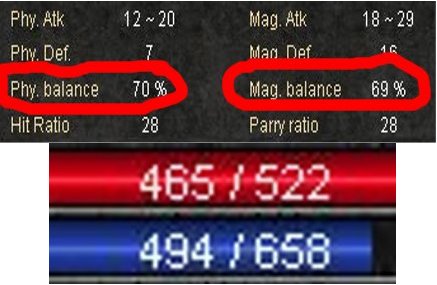 My Stats And HP &amp; MP