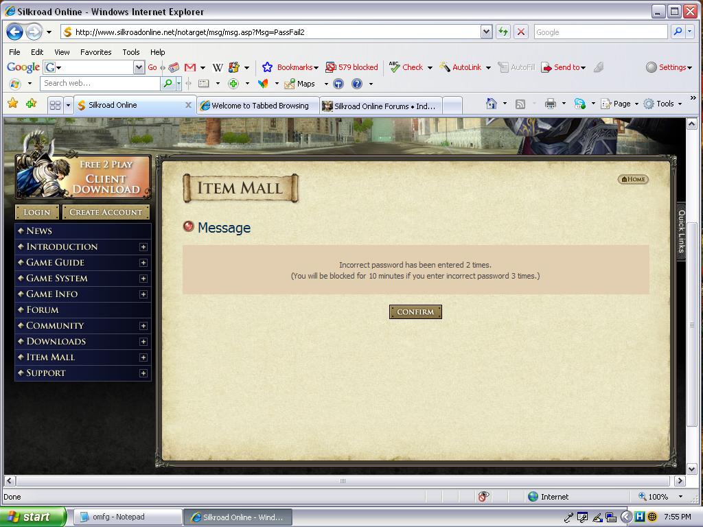 You should get this at the "Log in Screen" when you enter the wrong password with an account from the 500k list.