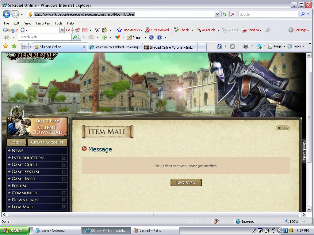 You should get this when you enter an account that doesn't exist.