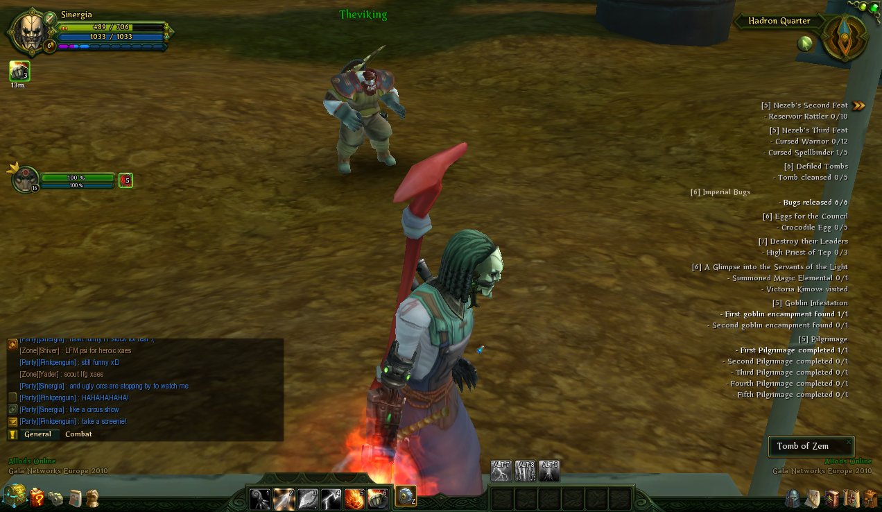 After I was stuck these damn orcs started watching me like some sort of entertaining show