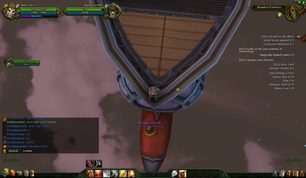 Biggles managed to get down there when I taught he was going to die <_<