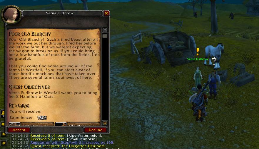 Old Blanchy: Low level quest.