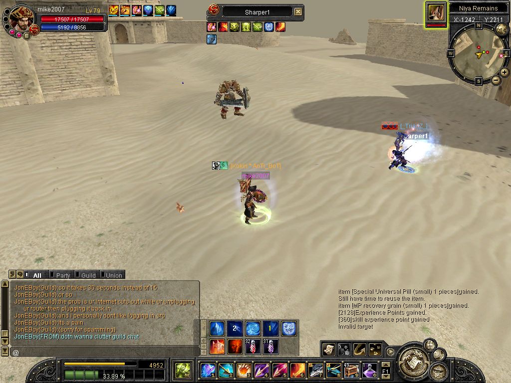 hitting him with frostbite