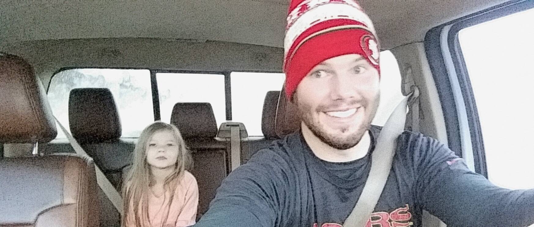 Now with my daughter and I.