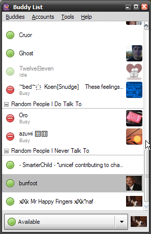 Buddy list 4